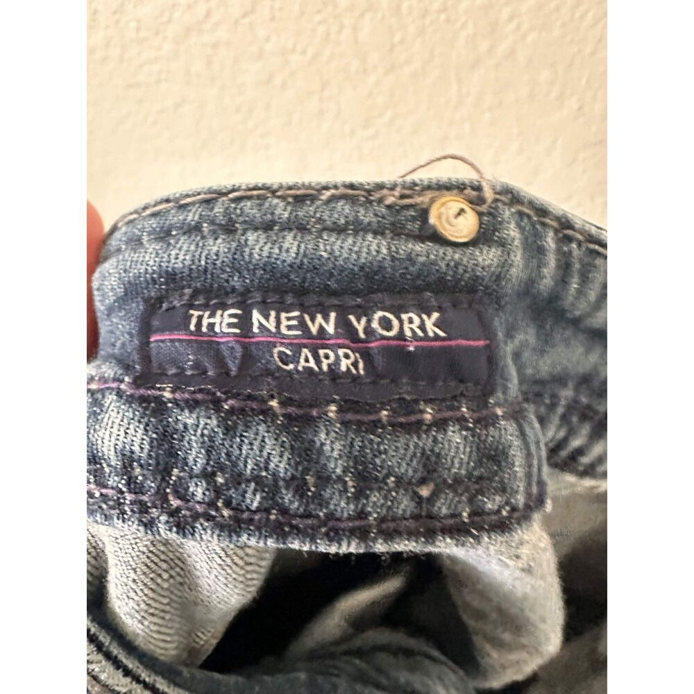 Vigoss The New York Capri Jeans Womens 9/10 Embellished Bling Flap Pockets Y2K - Picture 9 of 10